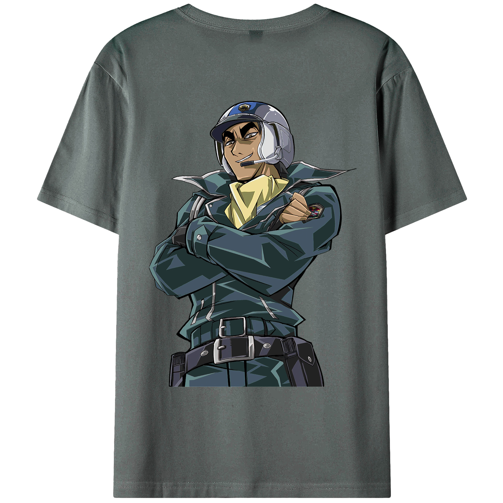 （画像用） 遊☆戯☆王 Yu-Gi-Oh! 綿100％ メンズ半袖Tシャツ（バックプリント） 通気性